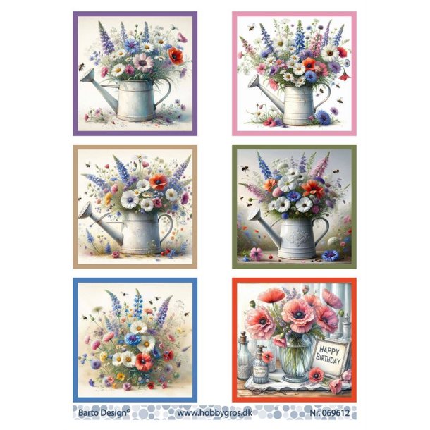 Klippeark Flotte blomster Barto Design M20