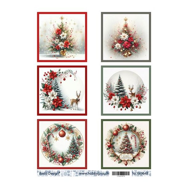 Klippeark  Blomster og jul Barto design