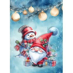 Papirblok A6 Gnomes - Luna hobby