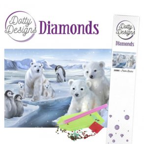 Diamond painting polar Bears str. 29,7x42cm