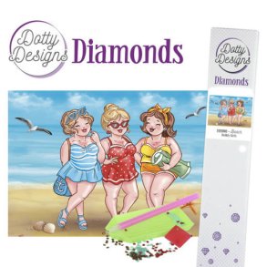 Diamond painting Bubbly Girls - Beach str. 29,7x42cm