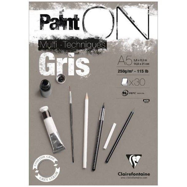 PAINT-ON GRIS A5 30 ark