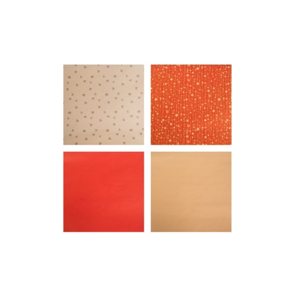 Gavepapir jul 4M x 70cm. ASS. farve. 