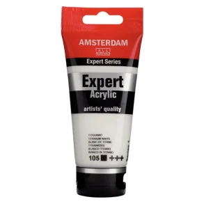 AMSTERDAM Expert Series acrylic tube 75 ml Titanium White 105