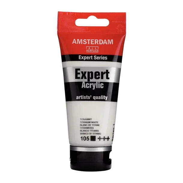 AMSTERDAM Expert Series acrylic tube 75 ml Titanium White 105