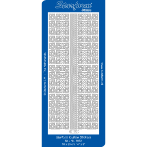 Stickers 1072 Kanter/hj�rner guld S4