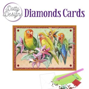Diamonds cards Tropical Birds