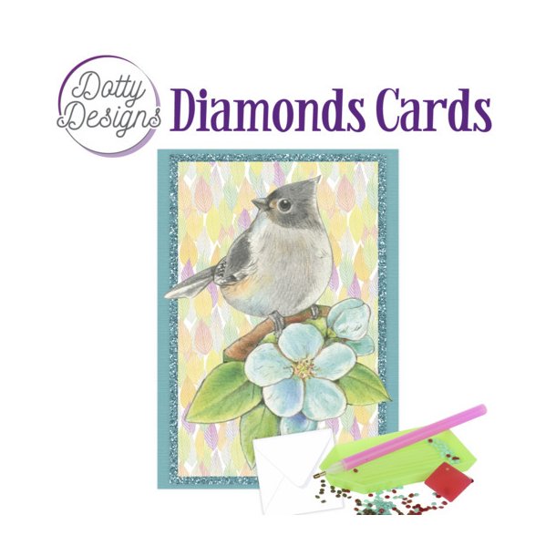 Diamonds cards Bird on branch