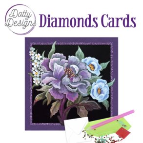 Diamonds cards Purple Peonie