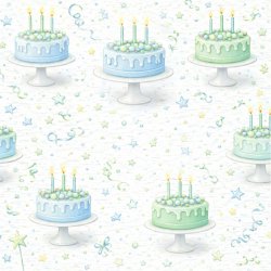 Papirblok Tillykke med f�dselsdagen 15 x 15 cm - Luna Hobby