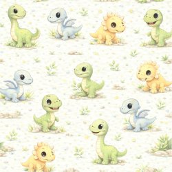 Papirblok Dino-land 15 x 15 cm. - Luna Hobby