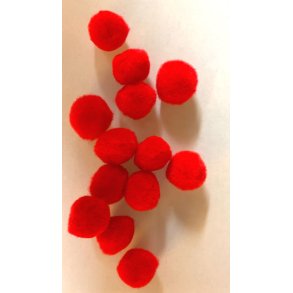 Pom pom 10mm r�d 100stk