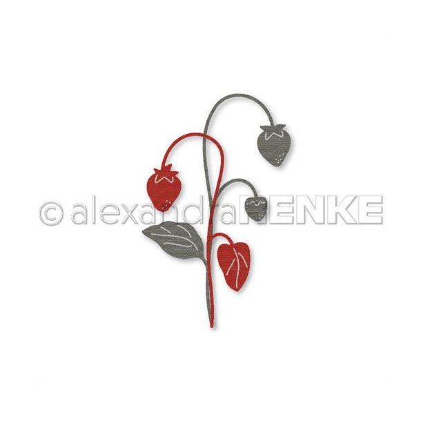 Alexandra Renke Die Strawberry branch pair FL0233 D22