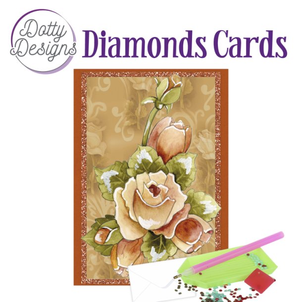 Diamonds cards Orange Roses