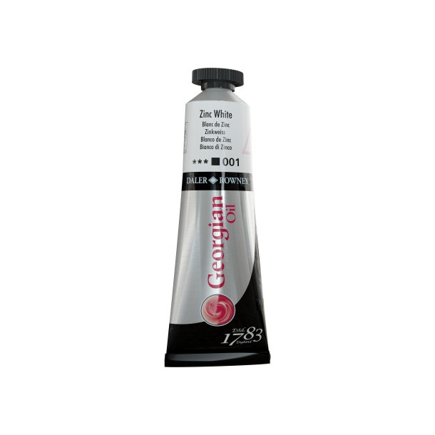 Georgian Zinc White olie maling 38ml Daler Rowney 001