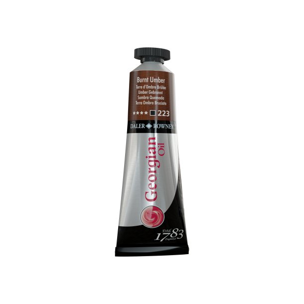 Georgian Burnt Umber olie maling 38ml Daler Rowney 223