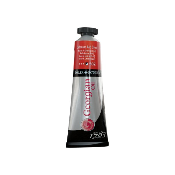 Georgian Cad Red Hue olie maling 38ml Daler Rowney 502