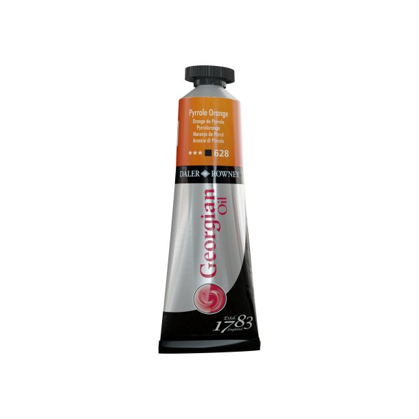 Georgian Pyrrole Orange olie maling 38ml Daler Rowney 628