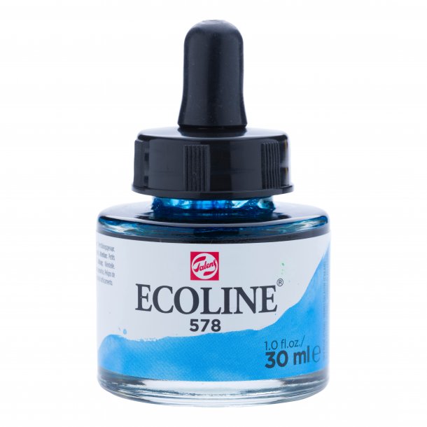 Ecoline Sky Blue Cyan nr. 578. 30 ML.