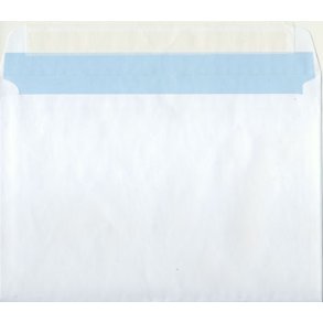 Kuvert C5 hvid med limtape 10stk 162x229mm (Telegram)