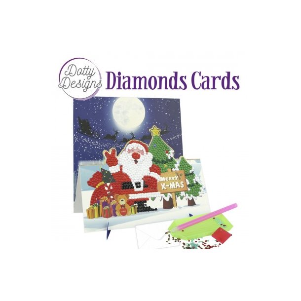 Dotty Designs Diamond Easel Card 145 - Merry X-Mas