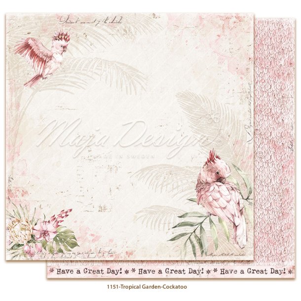 Maja Design Tropical Garden - Cockatoo 12x12"