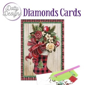 Dotty Designs Diamond Cards - Christmas Stocking