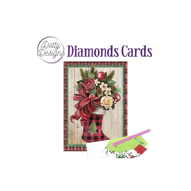 Dotty Designs Diamond Cards - Christmas Stocking