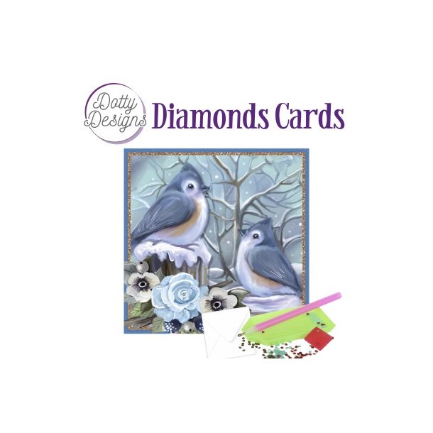 Dotty Designs Diamond Cards - Kingfishers In The Snow