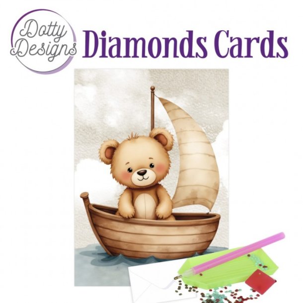 Dotty Designs Diamond Cards - Teddy 2