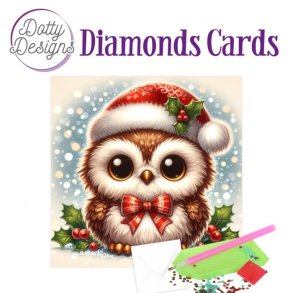 Dotty Designs Diamond Cards - Christmas Owl 2