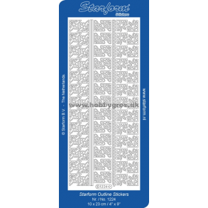 Stickers 1224 Kanter/hj�rner guld S4