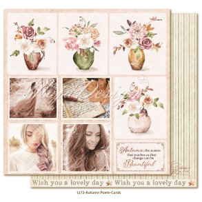 Maja Design m�nsterpapir Autumn Poem Cards