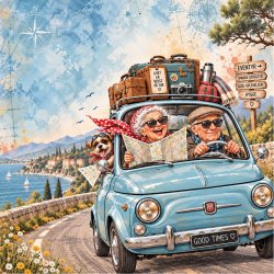 Papirblok Lidt �ldre - meget sjovere 15 x 15 cm. - Luna Hobby