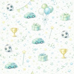 Papirblok Tillykke med f�dselsdagen 15 x 15 cm - Luna Hobby