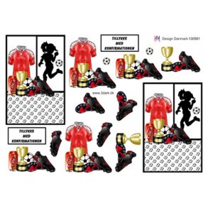 3D ark Konfirmationspige, fodbold M21