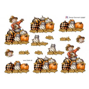 3D ark Gr�skar og fugleskr�msel M10