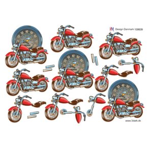 3D ark Motorcykel M35