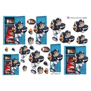 3D ark Amerikansk fodbold M35