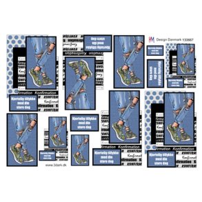 3D ark Konfirmation drengeben p bl baggrund M9