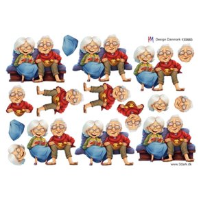 3D ark �ldre par i sofaen M21