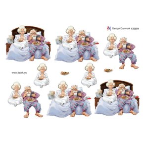 3D ark �ldre par i sengen M21