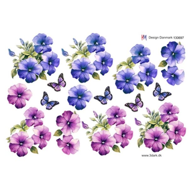 3D ark Petunia i 2 farver M11