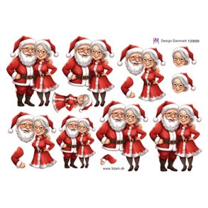 3D ark Julemand & julekone M11