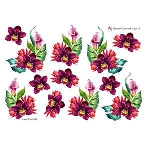 3D ark Orkide & fredlilje M4