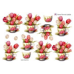 3D ark Tulipaner i kop M9