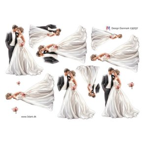 3D ark Smukt brudepar M17 