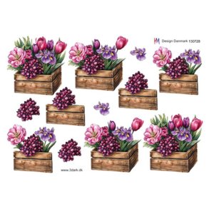 3D ark Forrsblomster i kasse M17