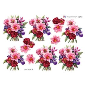 3D ark Stor blomsterbuket M17