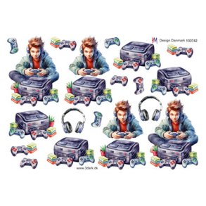 3D ark Dreng med playstation M17